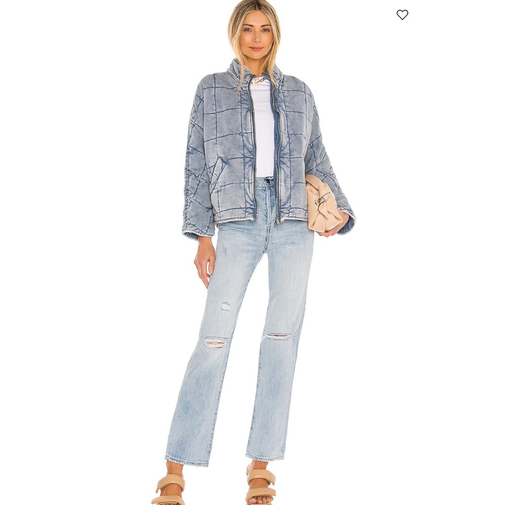 Pistola Cassie Super High Rise Straight Leg Distressed Light Wash Denim - Sz 26